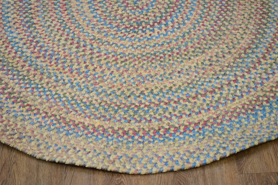 Braided Synthetic Oval Rug
