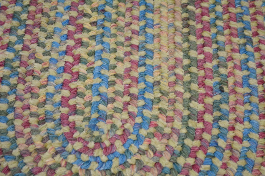 Braided Synthetic Oval Rug