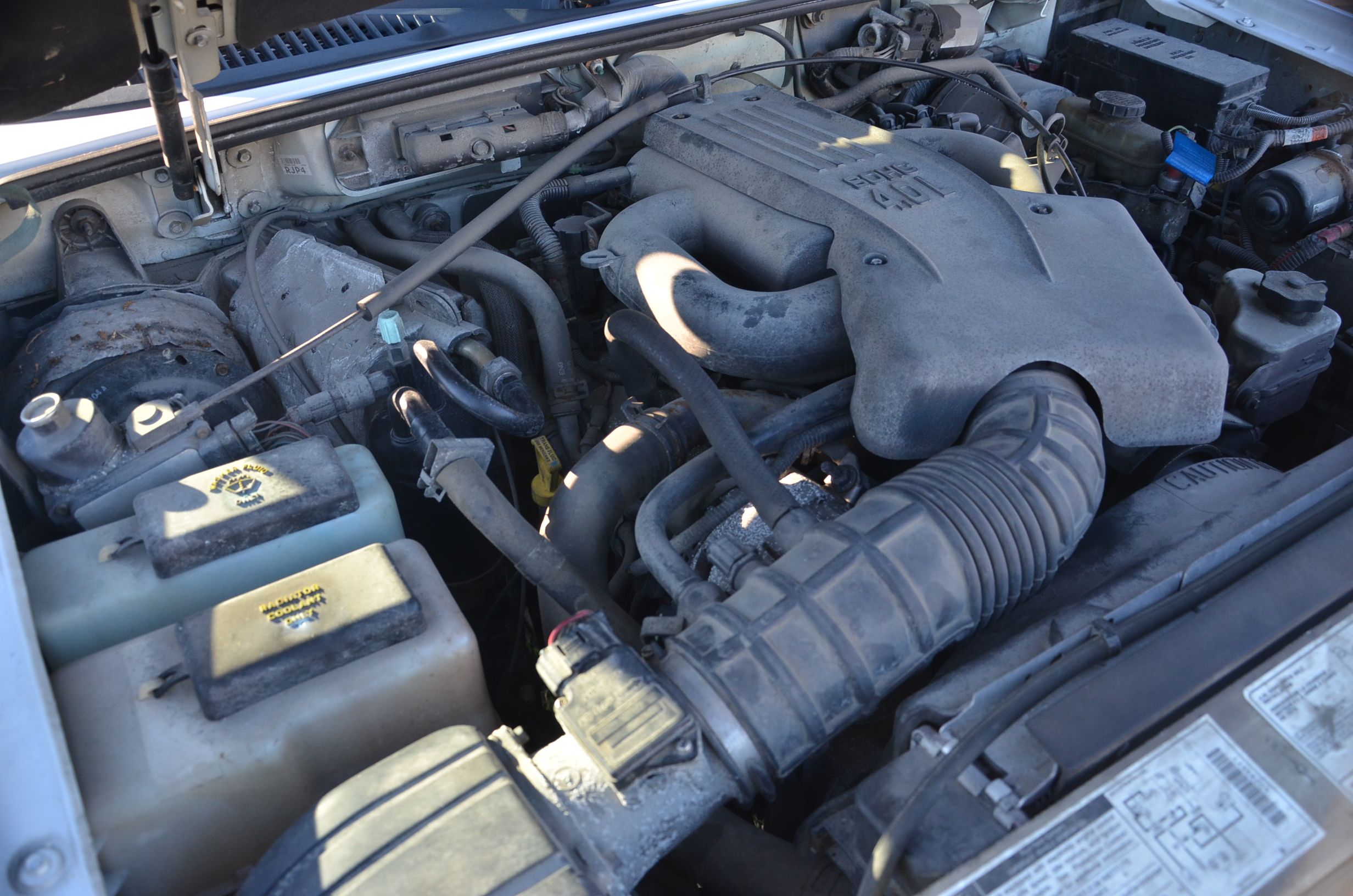 1997 White Ford Explorer Sports Utility Vehicle