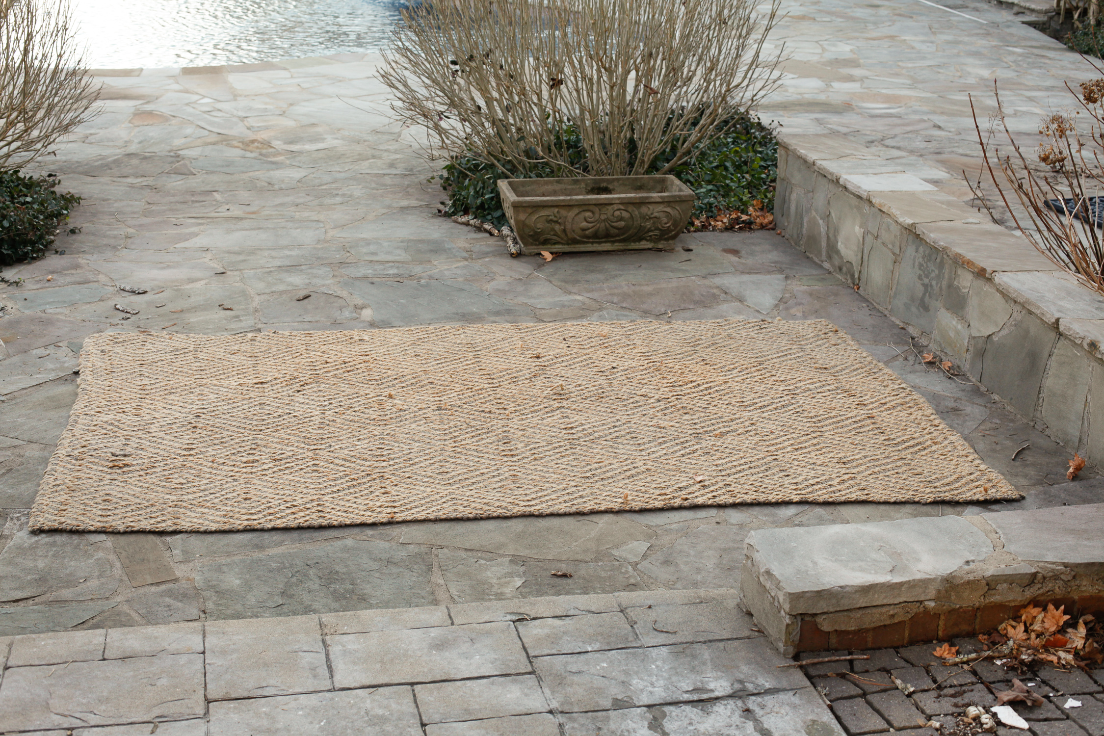 West Elm Jute Diamond Rug