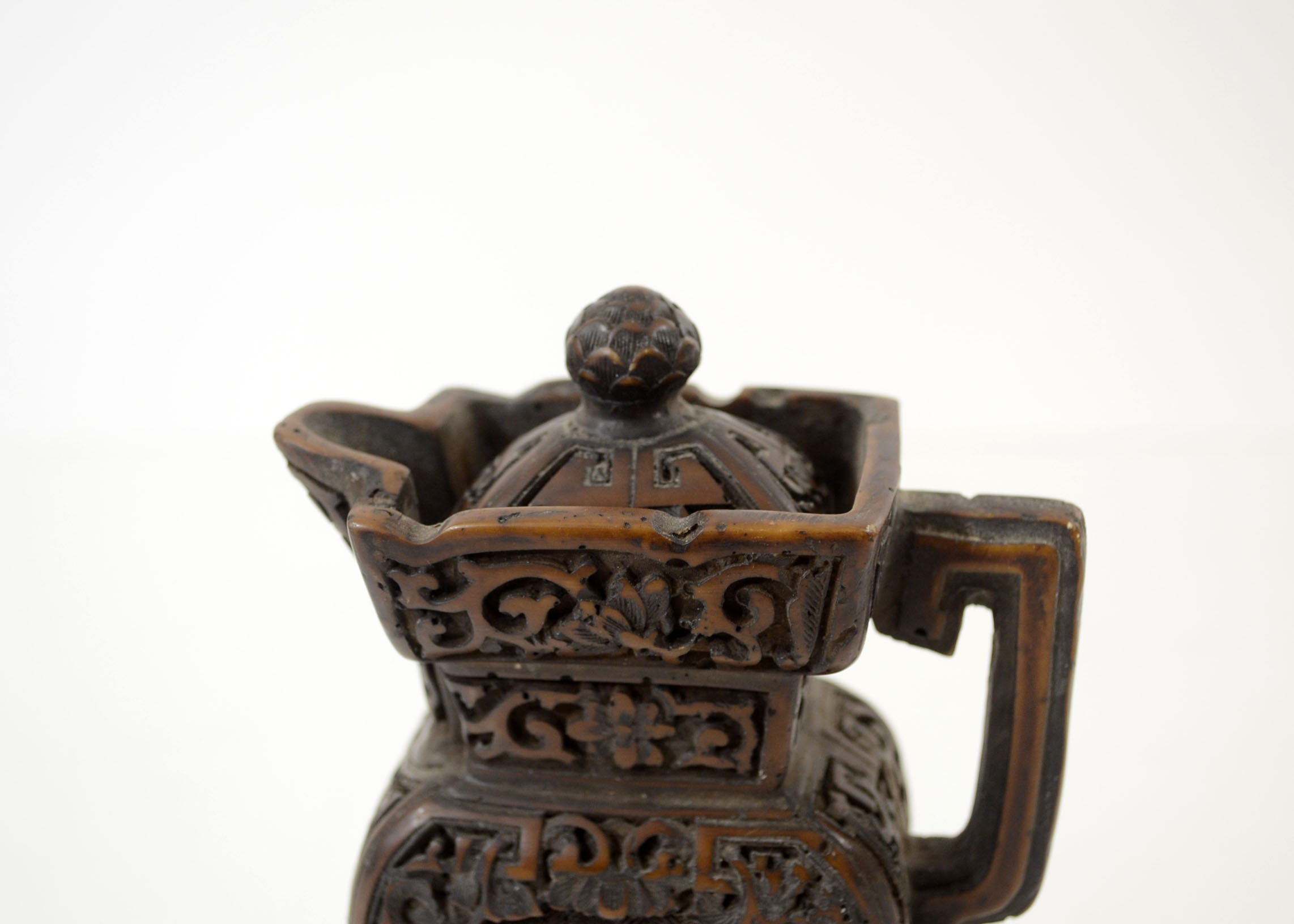 Chinese Carved Tea Pot