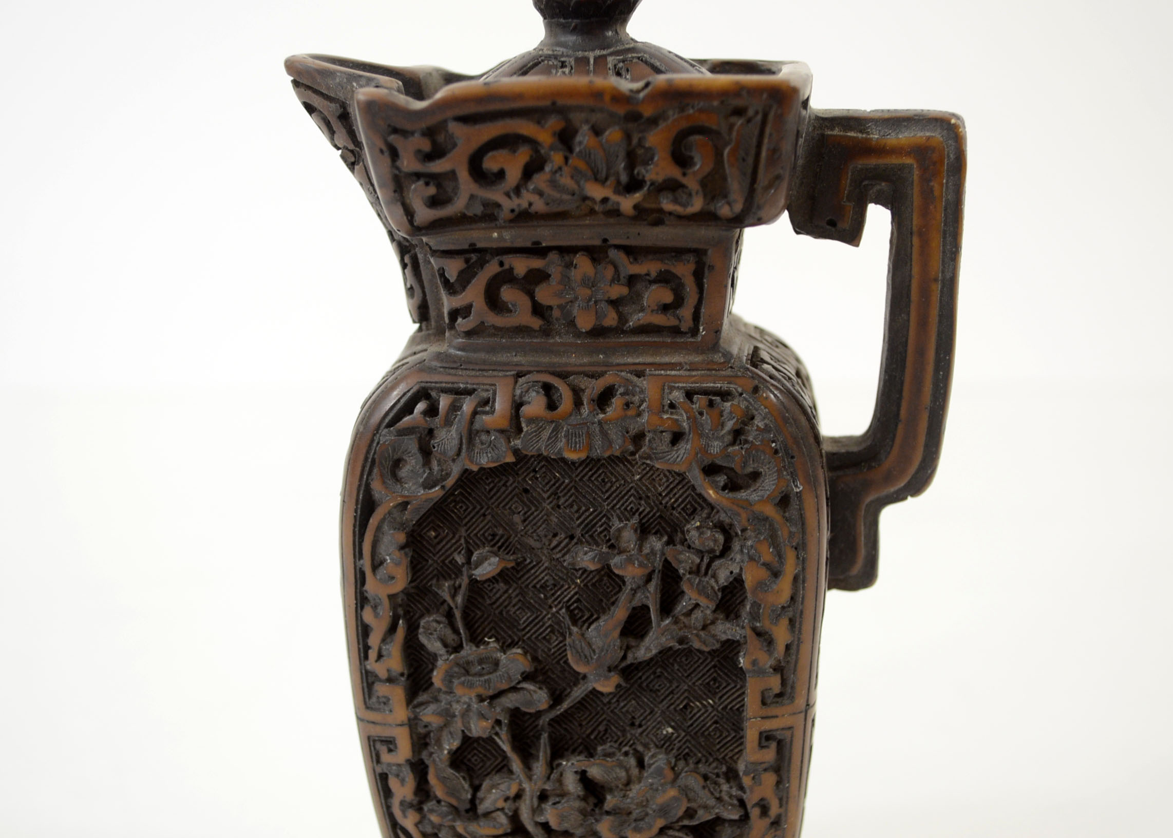 Chinese Carved Tea Pot