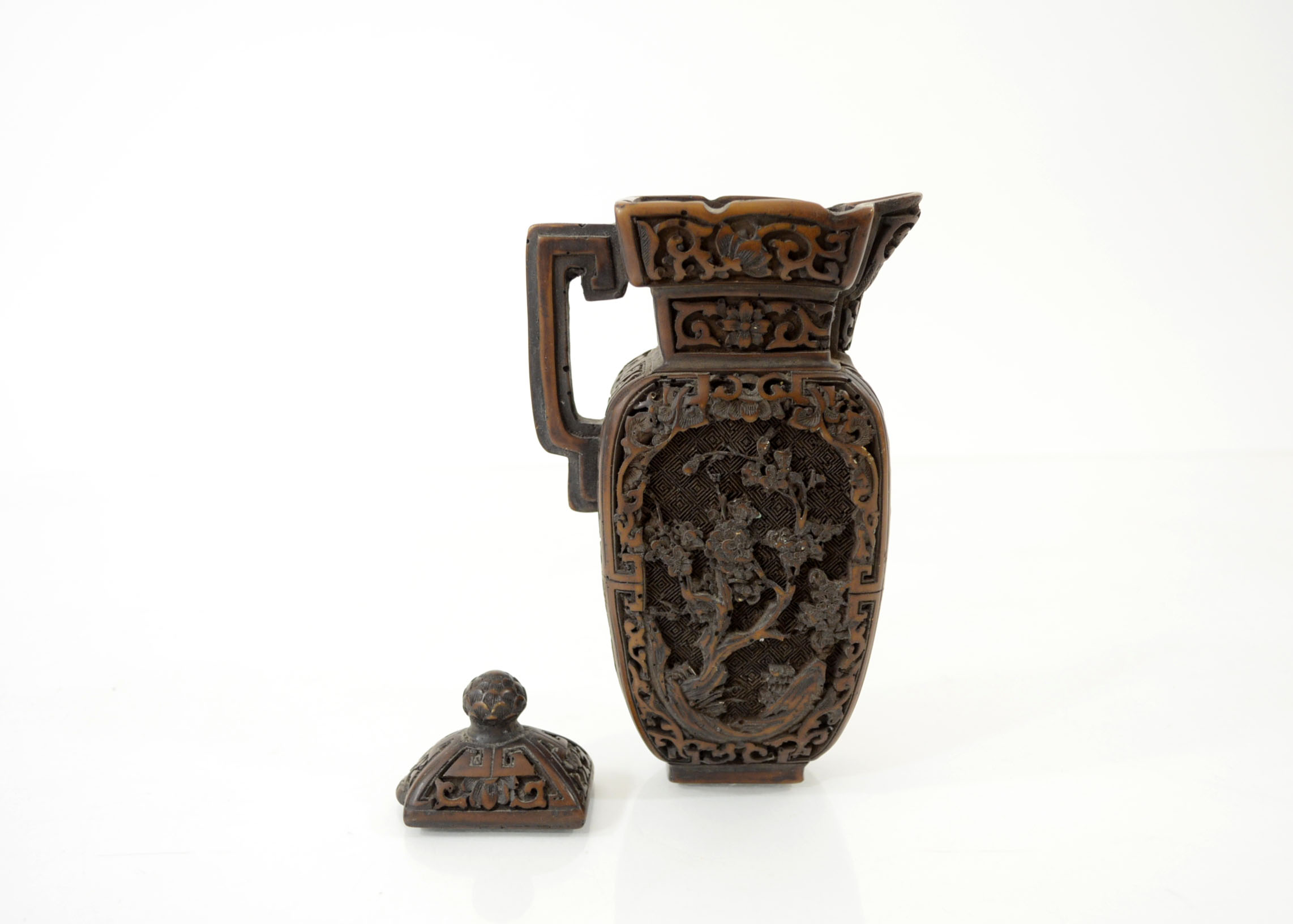 Chinese Carved Tea Pot