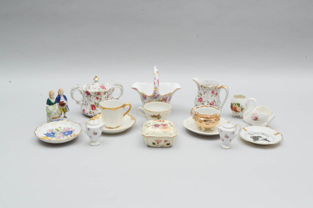 Assortment of Miniature China Items