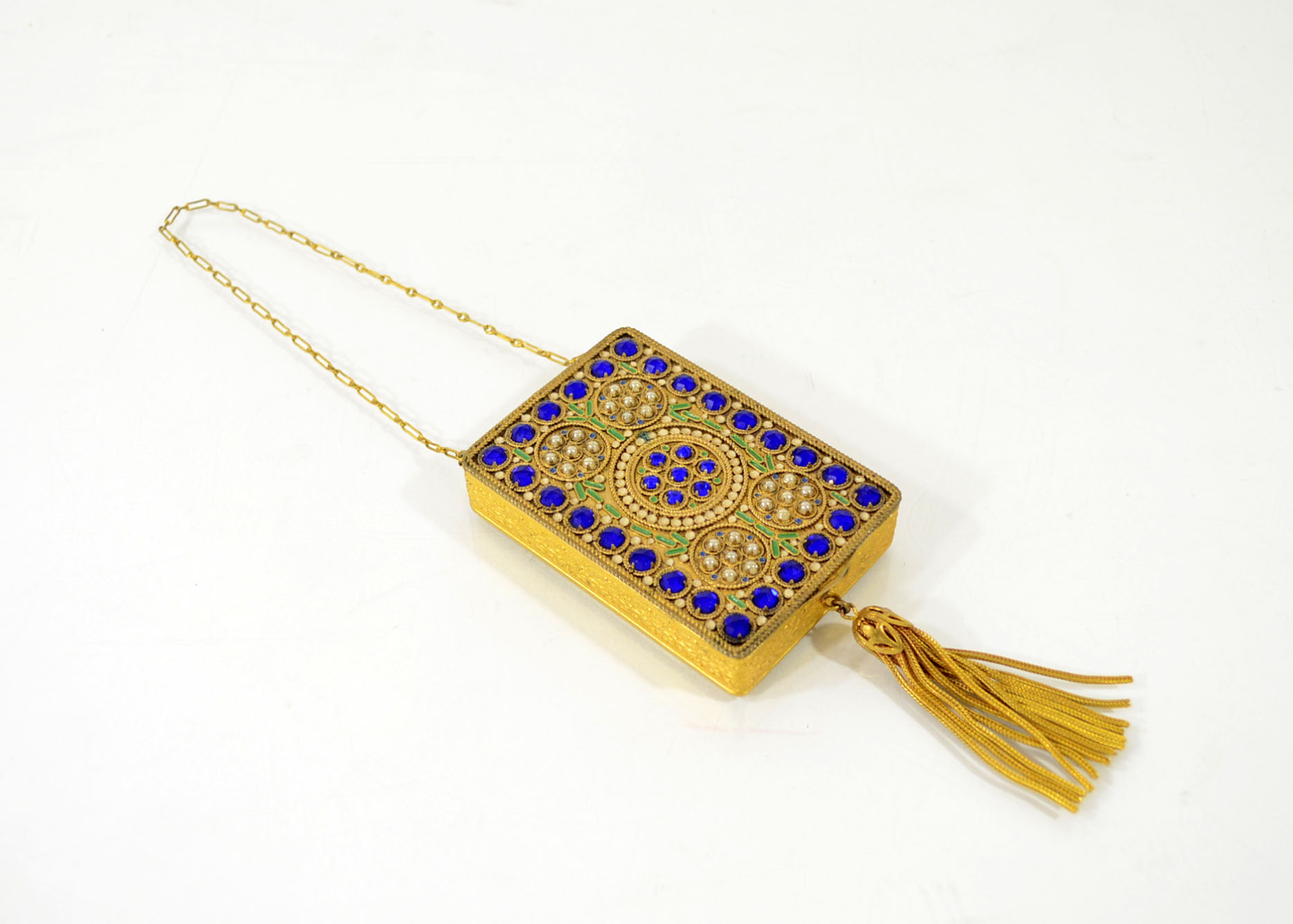 Antique Gold Tone Compact