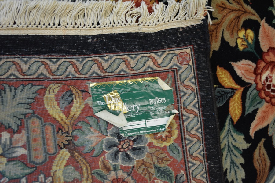 Persian Floral Tapestry Wool Area Rug