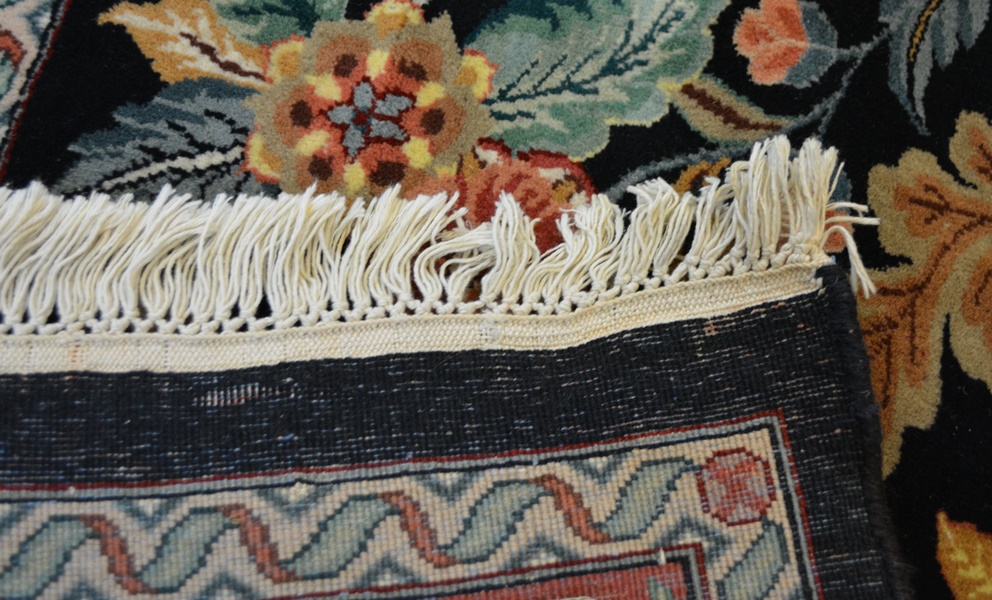 Persian Floral Tapestry Wool Area Rug