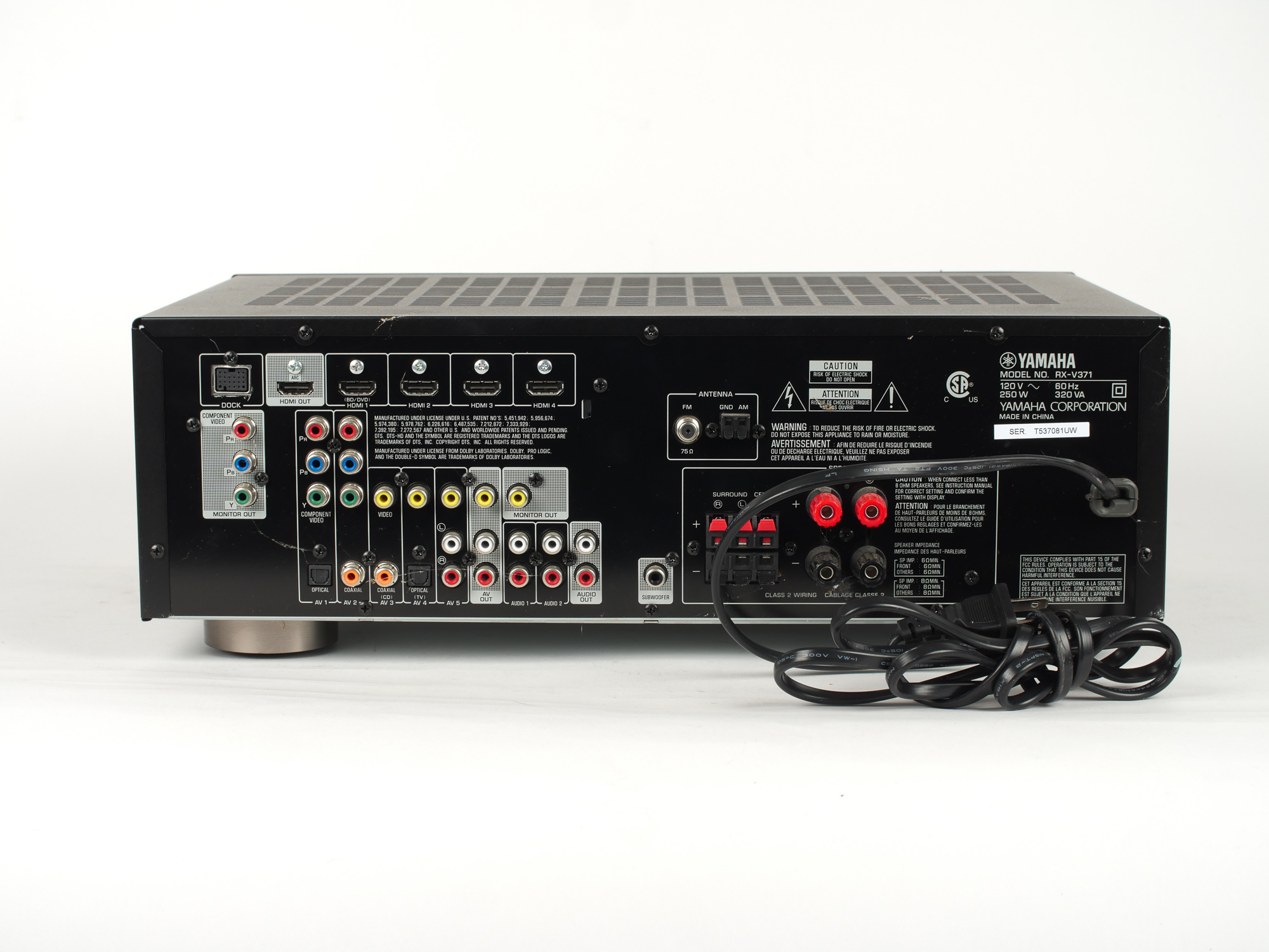 Yamaha RX-V371 AV Receiver