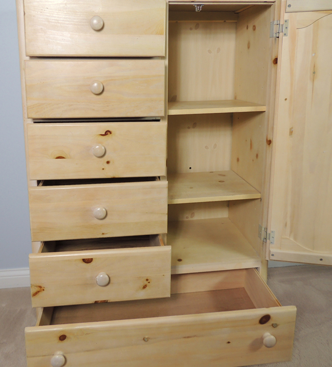 Vaughan Farmhouse Washed Pine Dresser Cabinet