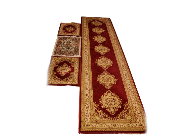 Turkish Runner and Matching Door Mats by Starline