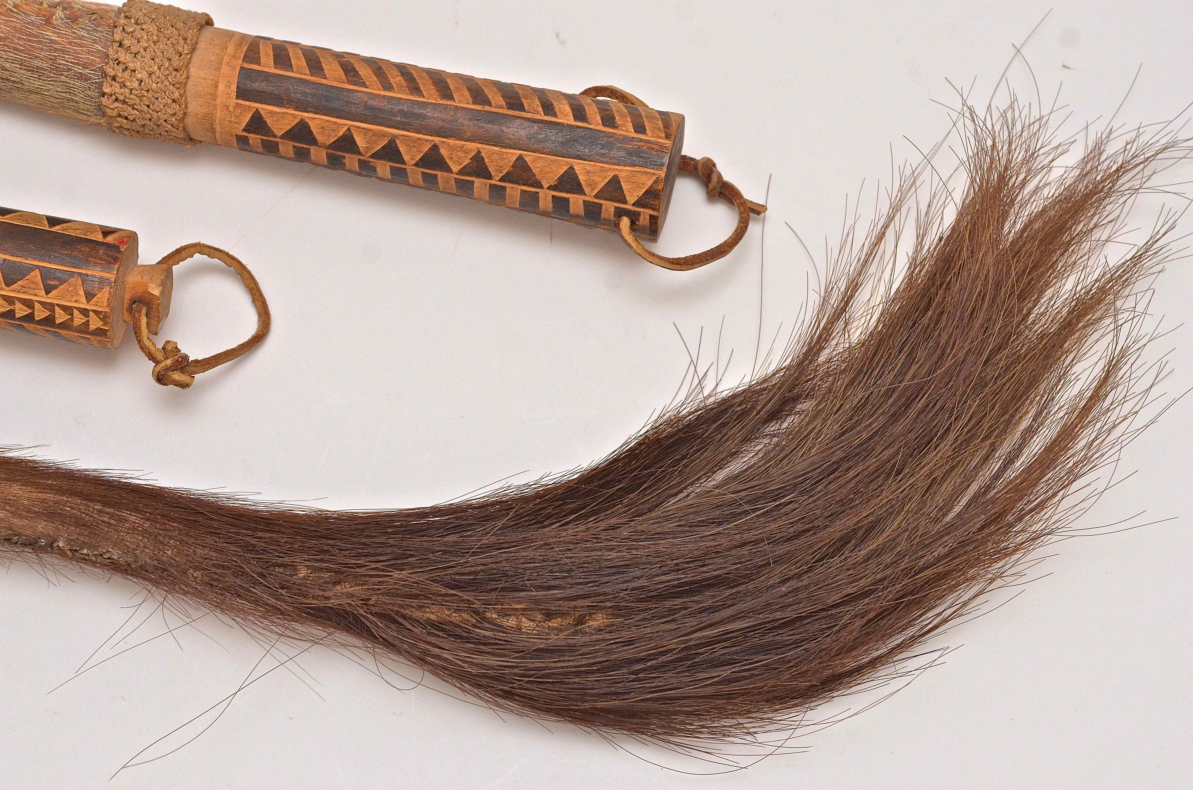 Set of Handcrafted African Fly Whisk