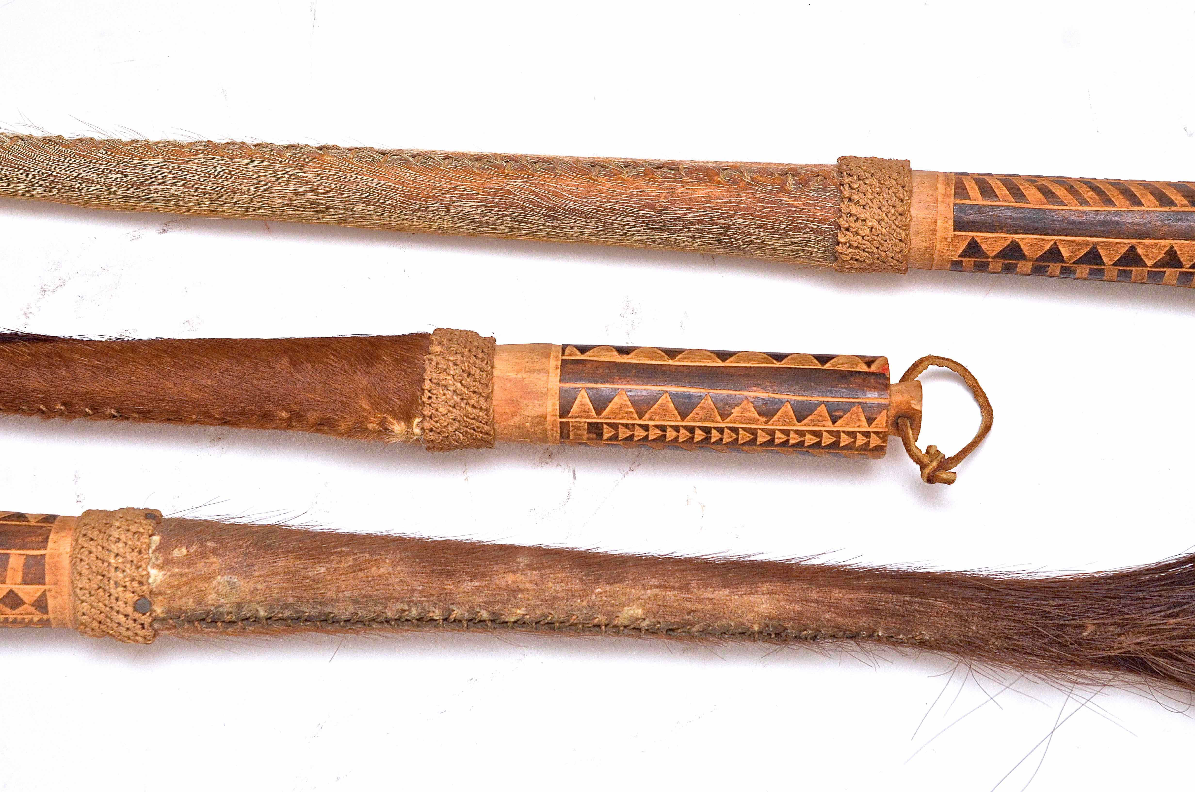 Set of Handcrafted African Fly Whisk