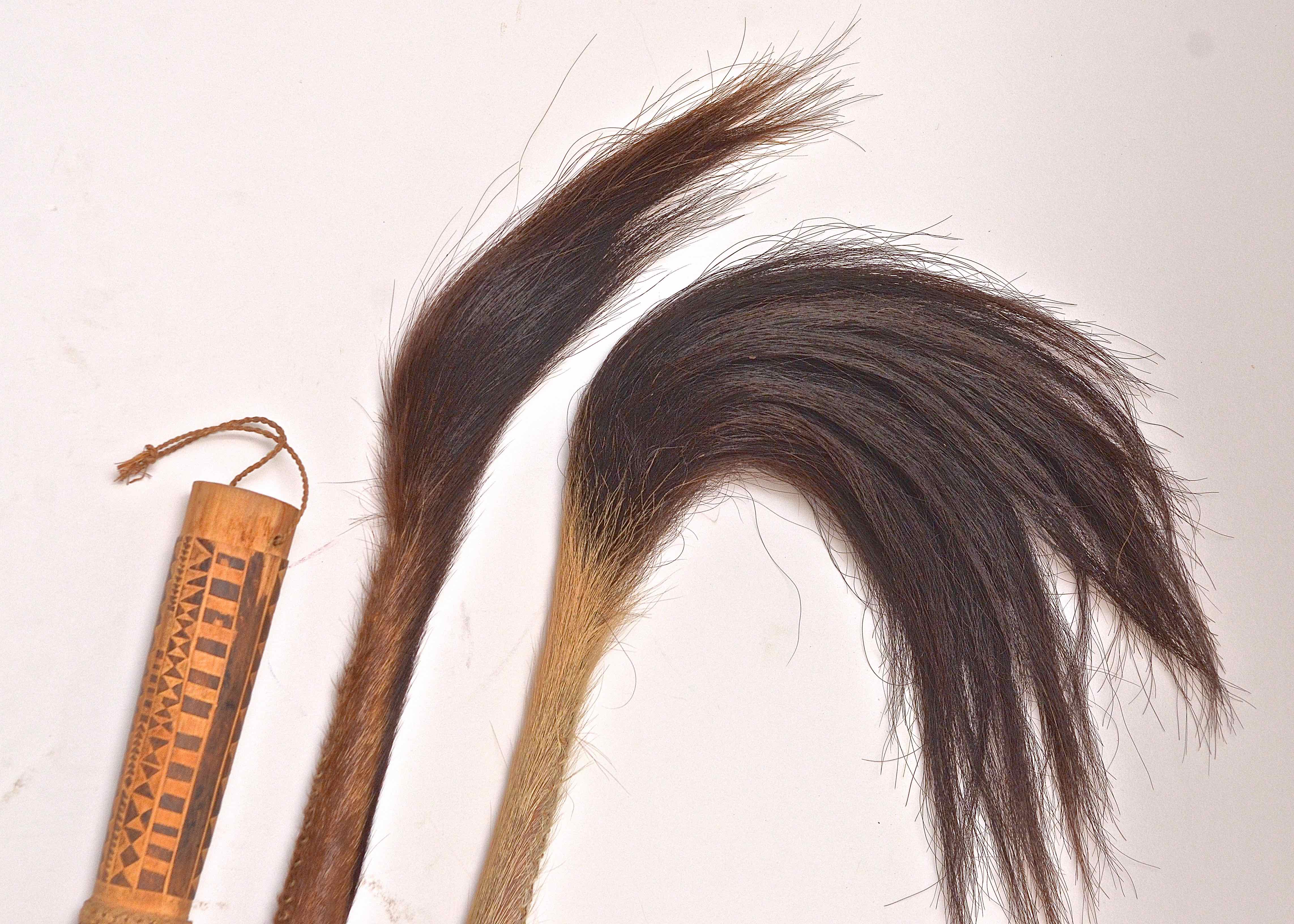 Set of Handcrafted African Fly Whisk