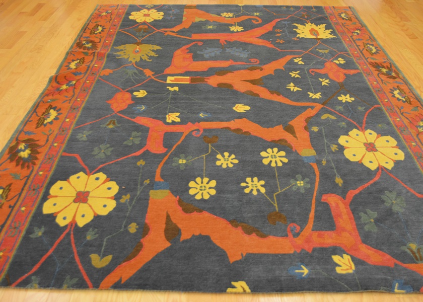 Bidjar Style Tibetan Woven Vibrant Wool Area Rug