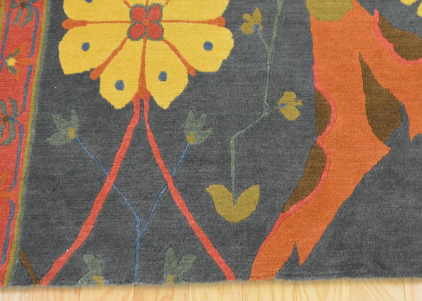 Bidjar Style Tibetan Woven Vibrant Wool Area Rug