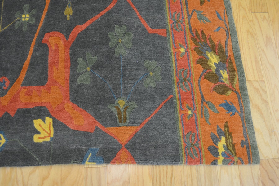 Bidjar Style Tibetan Woven Vibrant Wool Area Rug