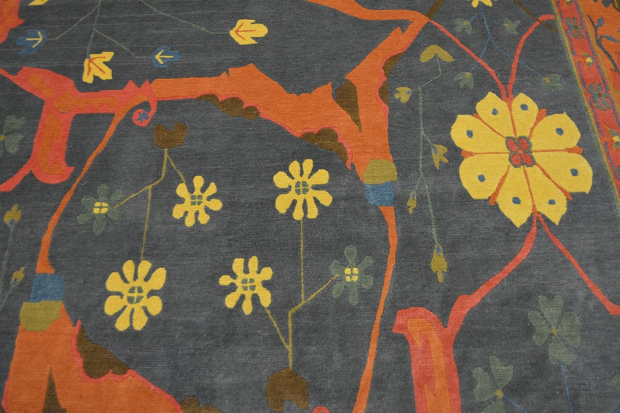 Bidjar Style Tibetan Woven Vibrant Wool Area Rug