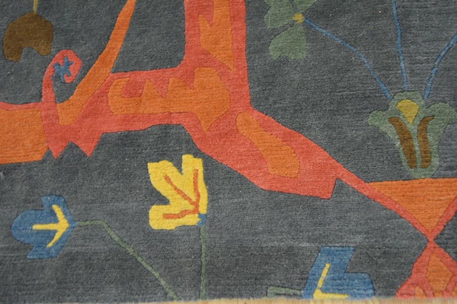 Bidjar Style Tibetan Woven Vibrant Wool Area Rug