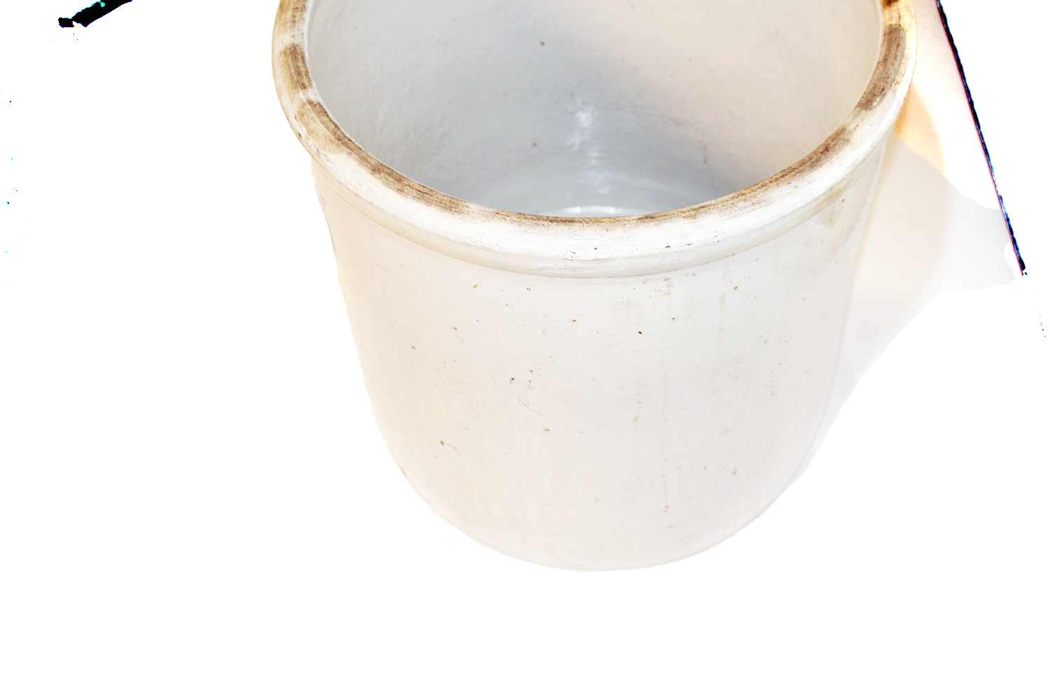 Antique Thirty Gallon Blue Ribbon Crock by Buckeye Pottery