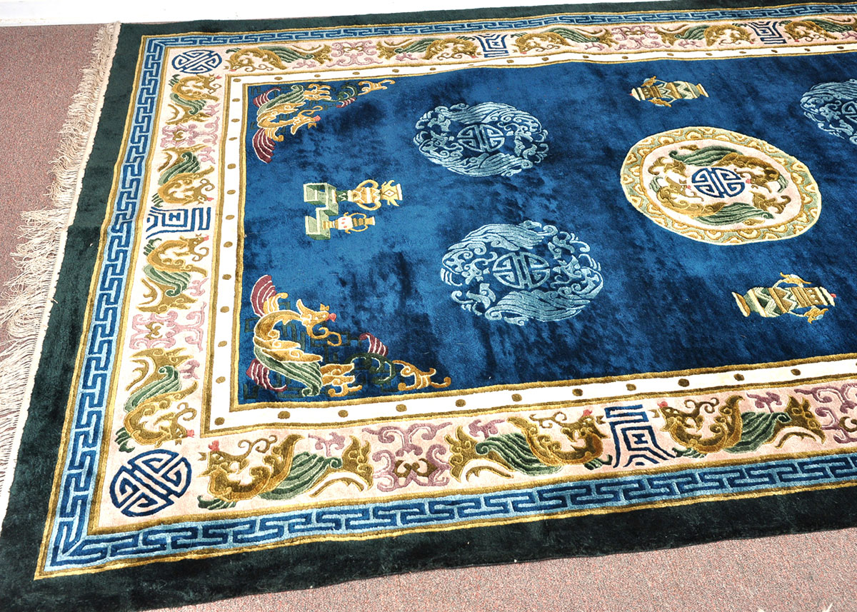 Chinese Handwoven Silk Rug