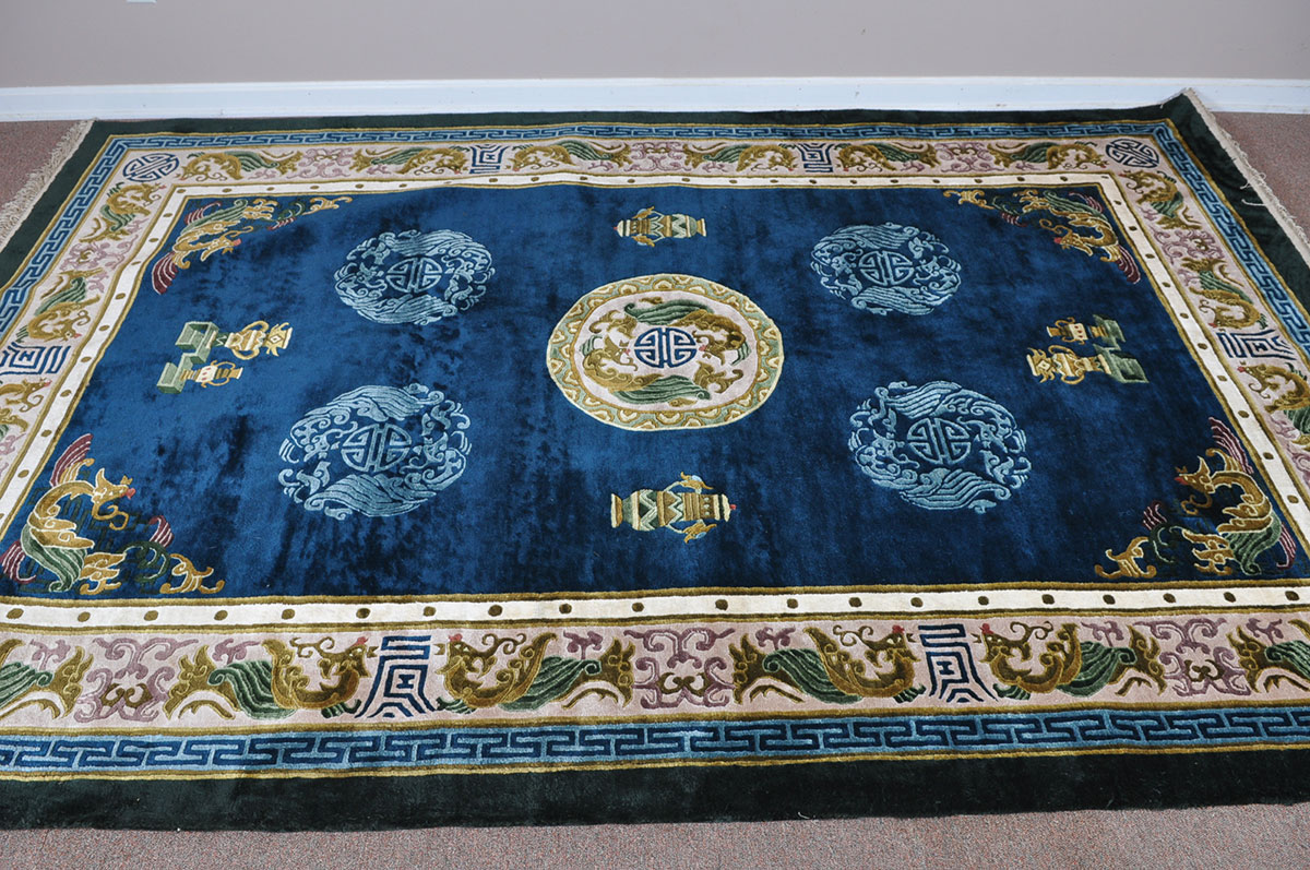 Chinese Handwoven Silk Rug