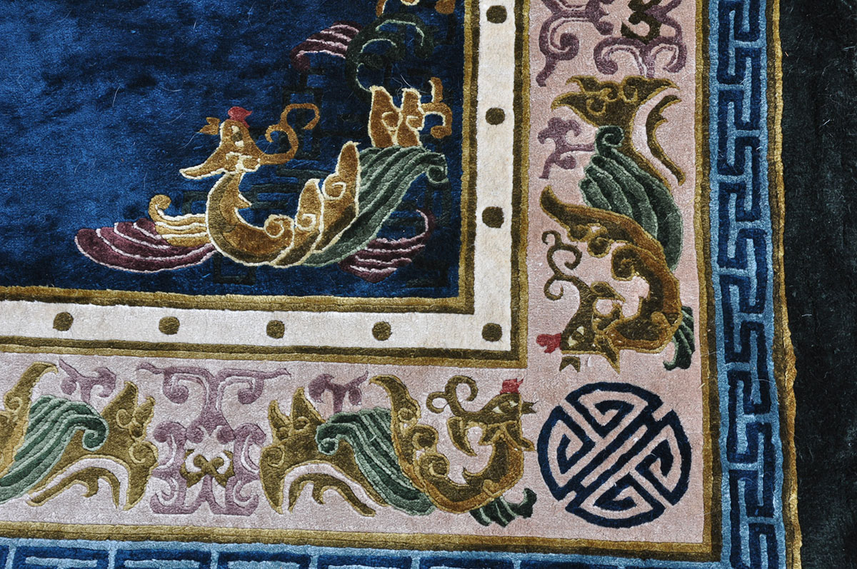 Chinese Handwoven Silk Rug