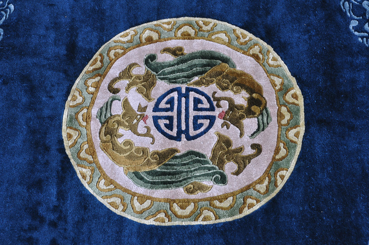 Chinese Handwoven Silk Rug