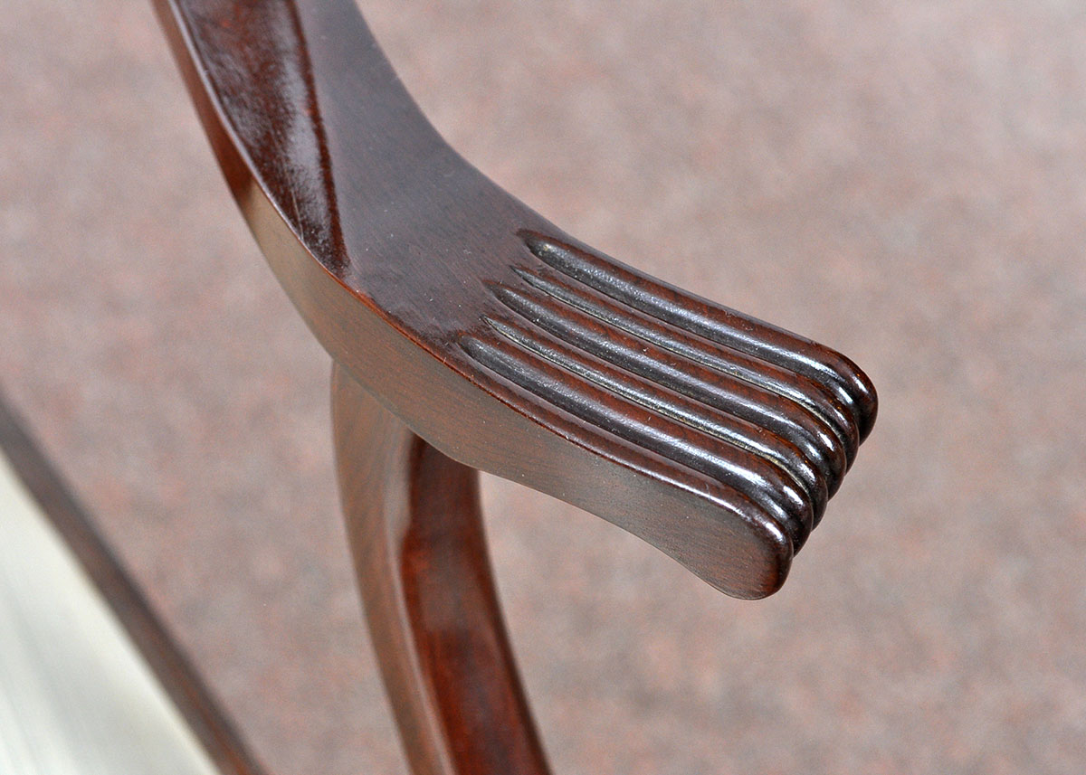 Set of Twelve Harp Back Mahogany Dining Chairs