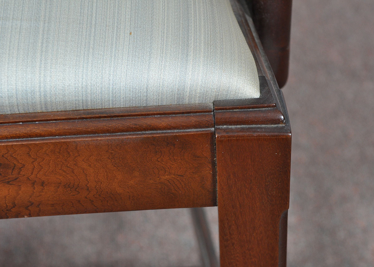 Set of Twelve Harp Back Mahogany Dining Chairs