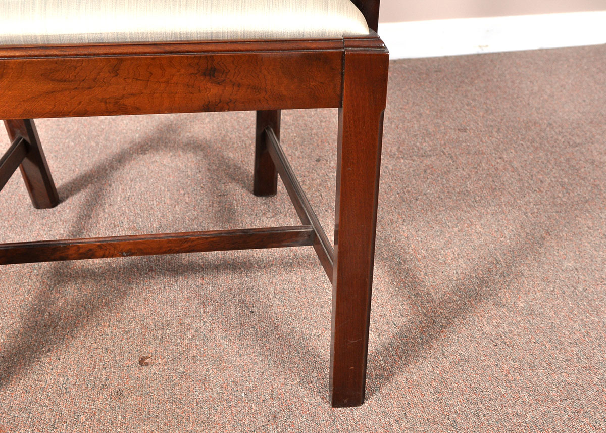 Set of Twelve Harp Back Mahogany Dining Chairs