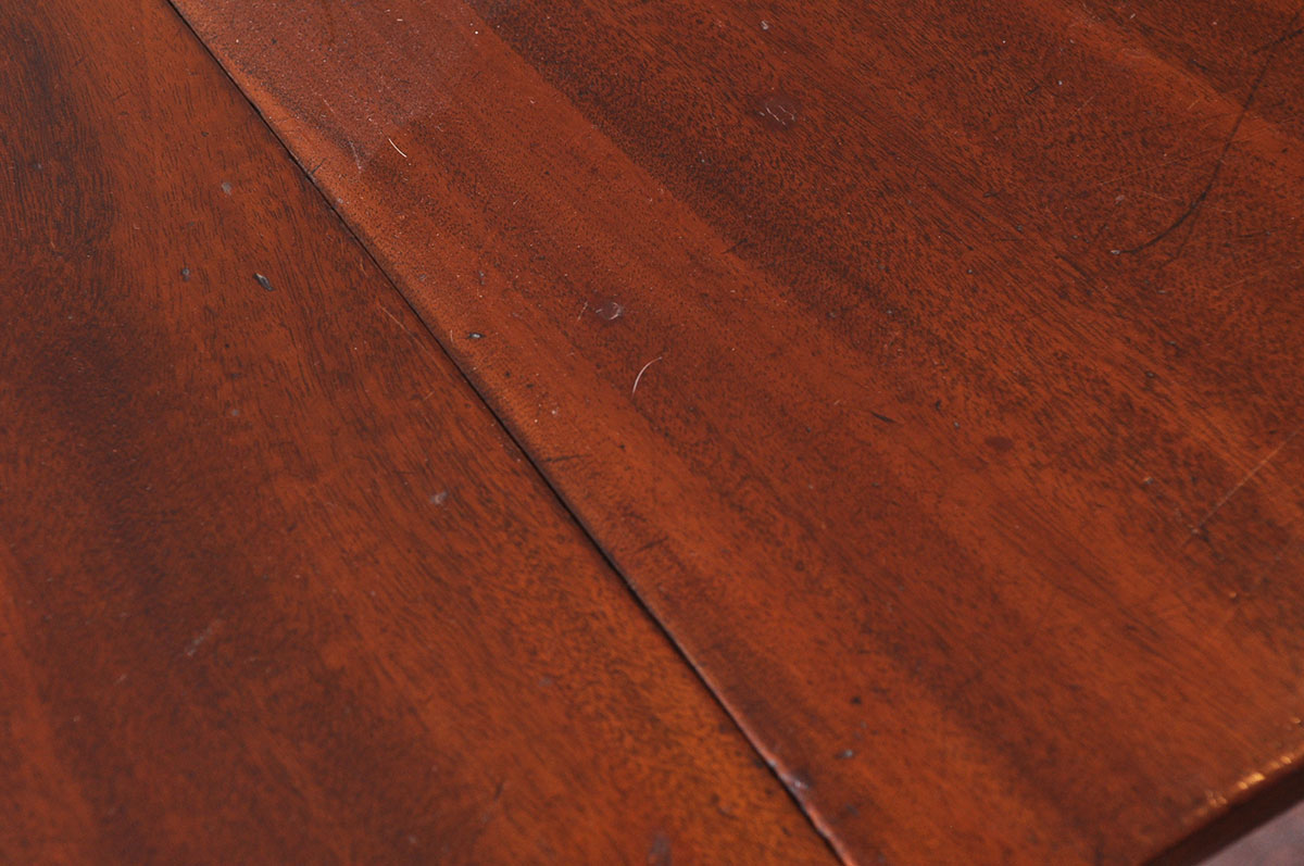 Mahogany Drop Leaf Dining Table with "D" Shaped Ends