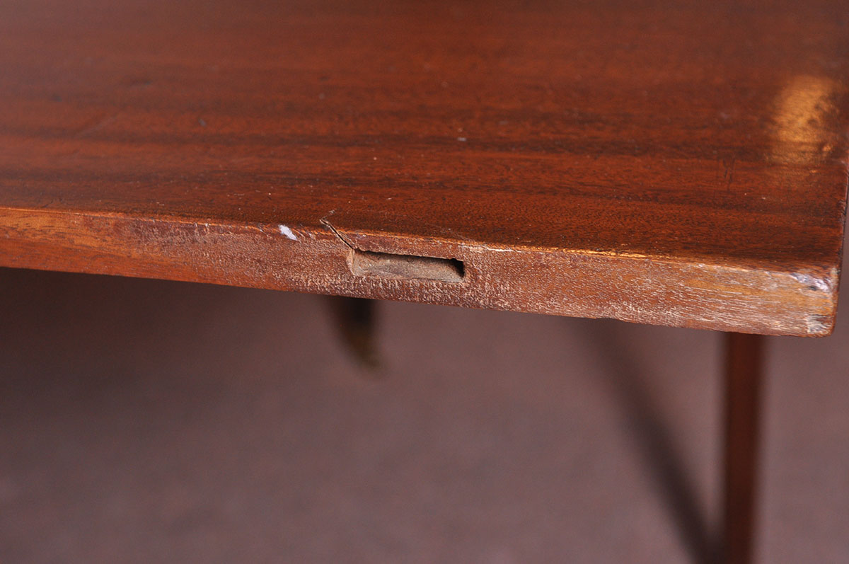 Mahogany Drop Leaf Dining Table with "D" Shaped Ends