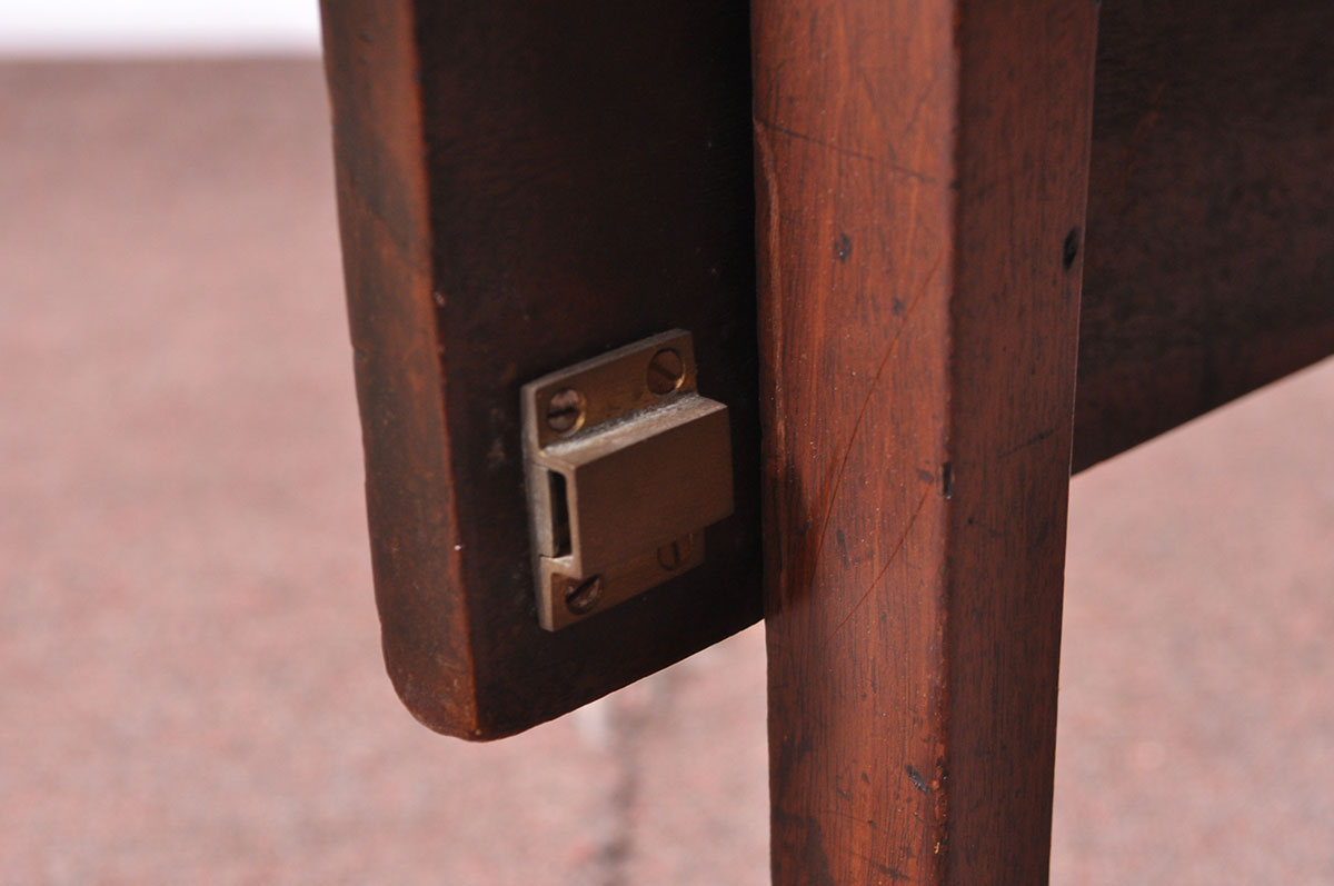 Mahogany Drop Leaf Dining Table with "D" Shaped Ends