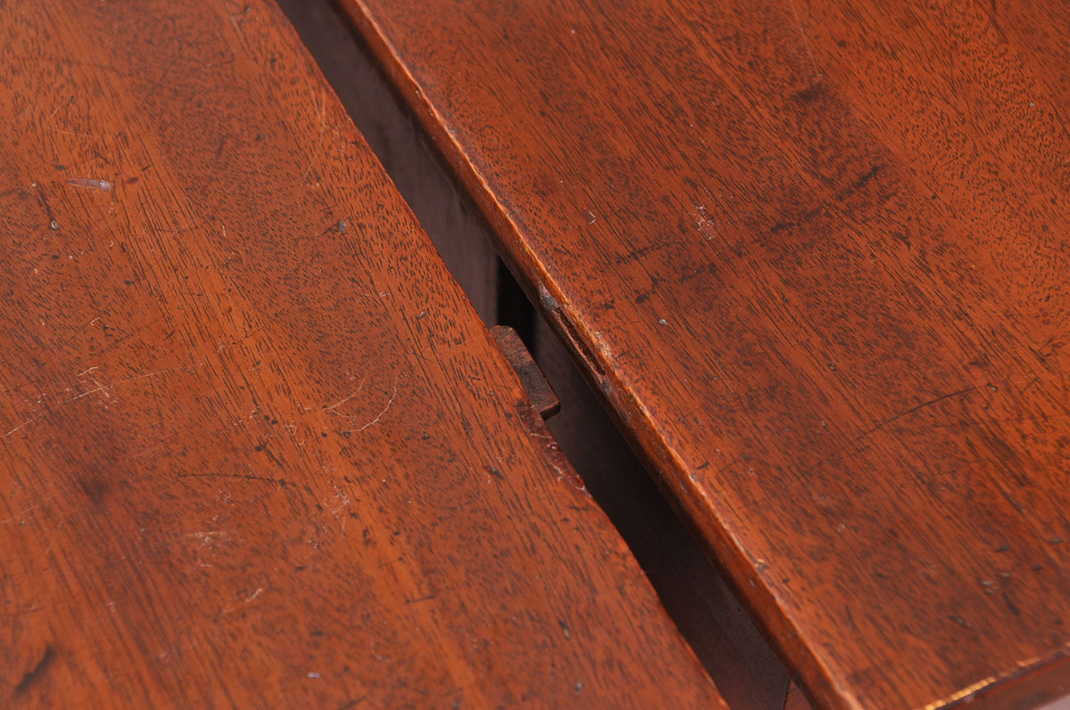 Mahogany Drop Leaf Dining Table with "D" Shaped Ends