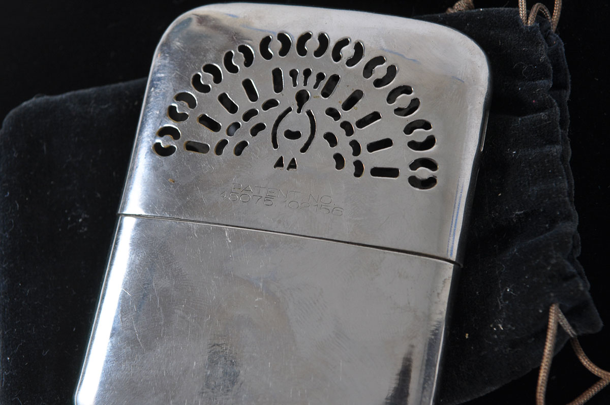 Chrome Plated Hand Warmer with Openwork