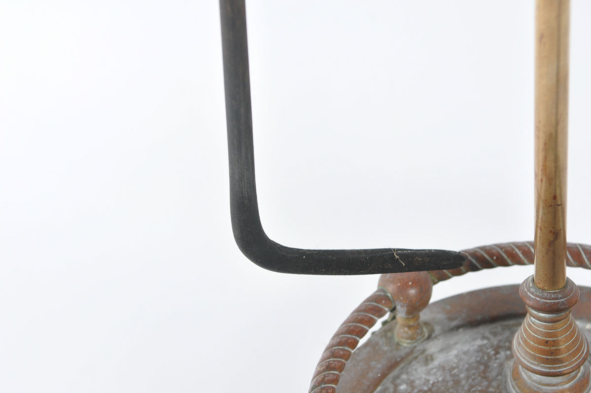 Plated Brass Fireplace Tool Stand