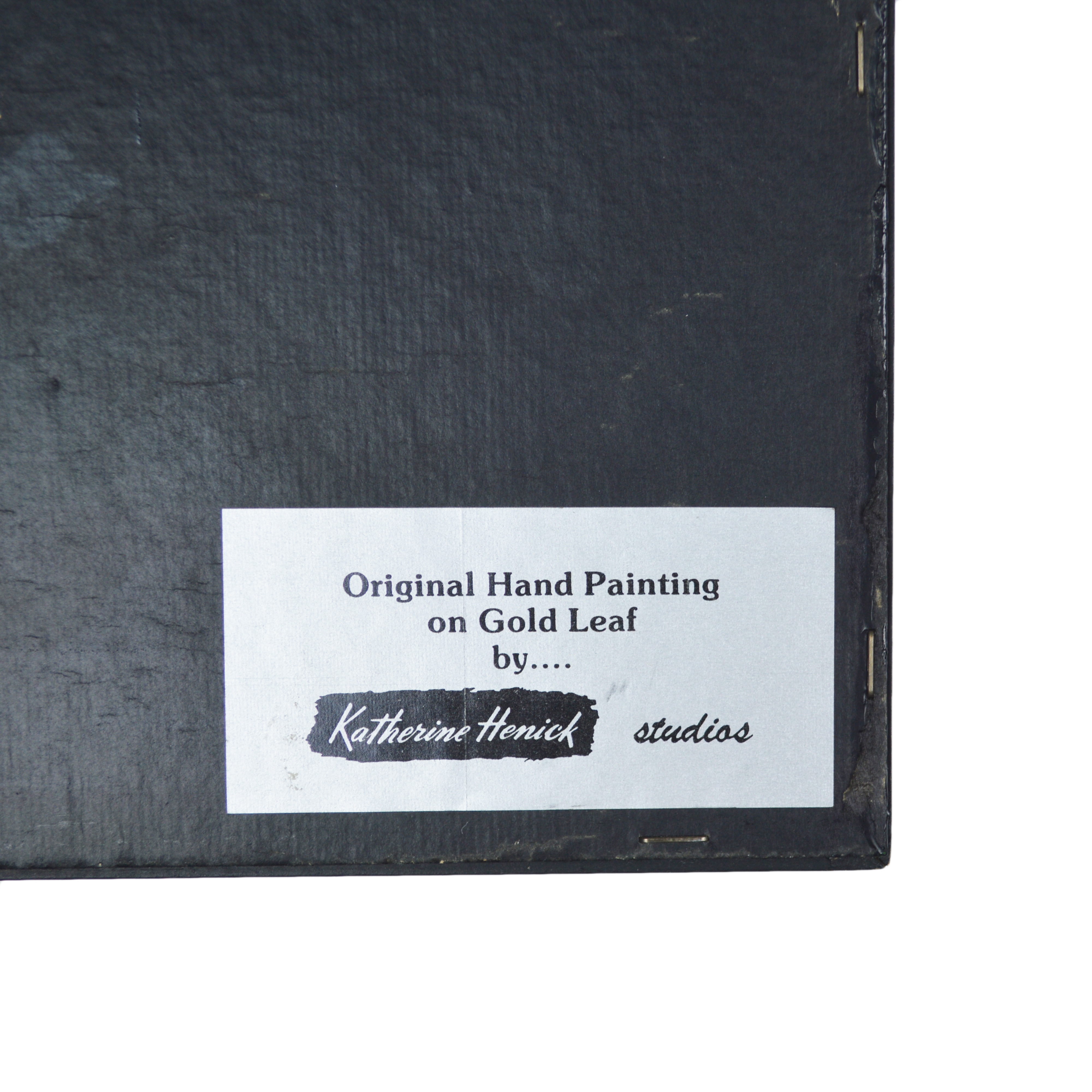 Katherine Henick Painting on Gold Leaf