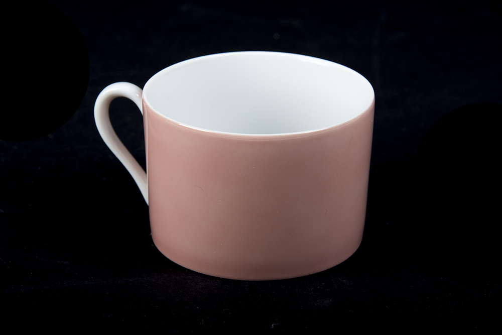 Fitz and Floyd Rondelet Peach Mugs