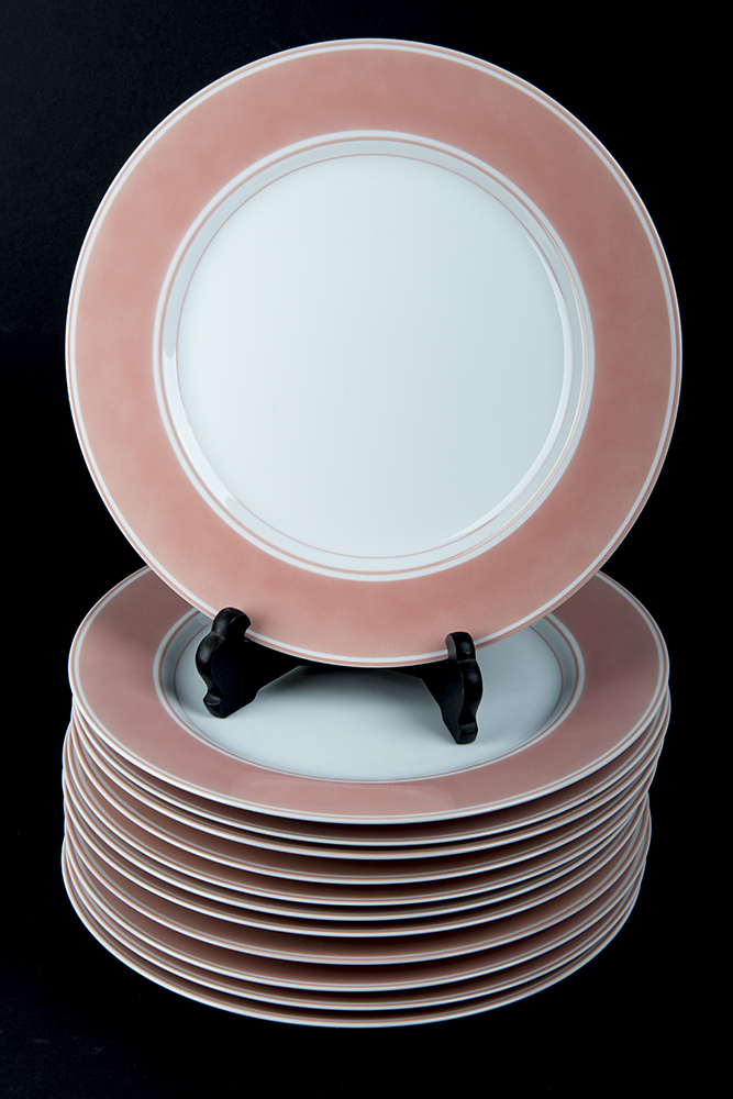 Fitz and Floyd Rondelet Peach Dinner Plates