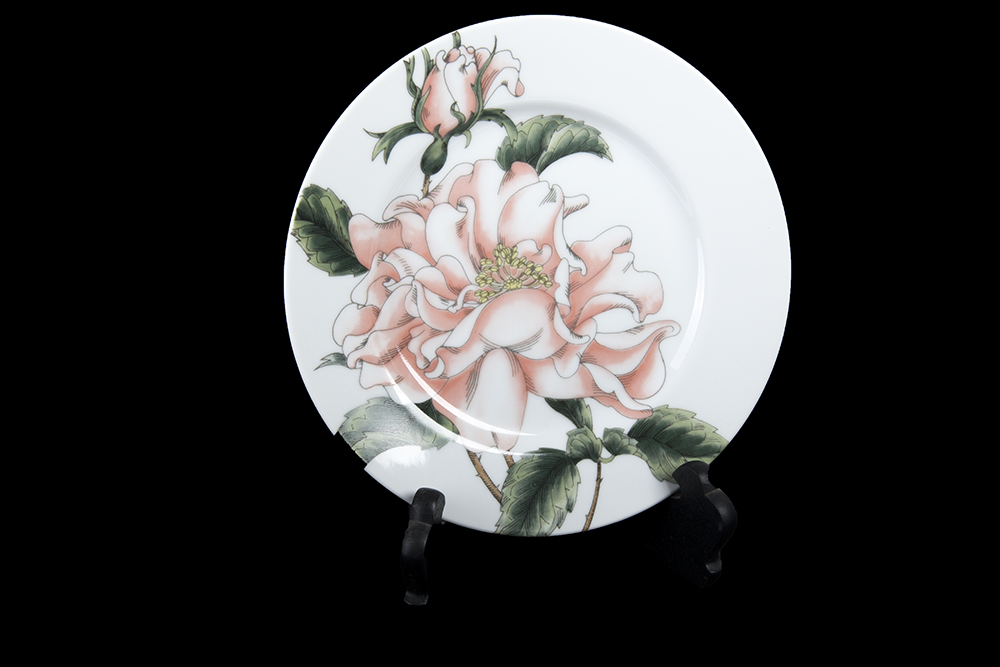 Fitz and Floyd Summer Rose Dessert Plates