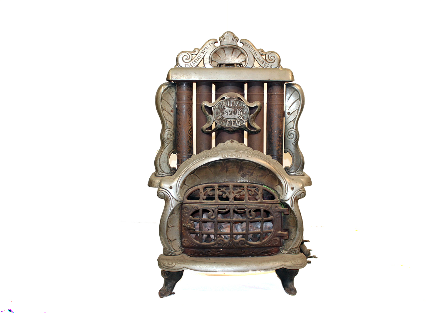 Antique 1845 Stove by Estate Stove Company Hamilton Ohio