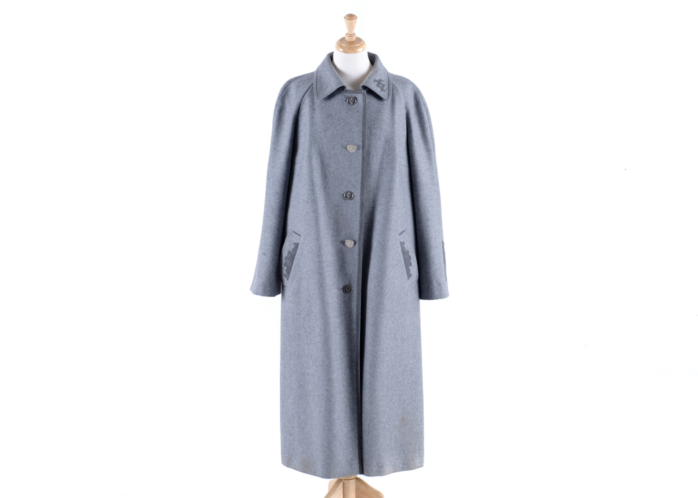 Women's Vintage Bavaria Loden Original Bayerischer Grey Wool Coat
