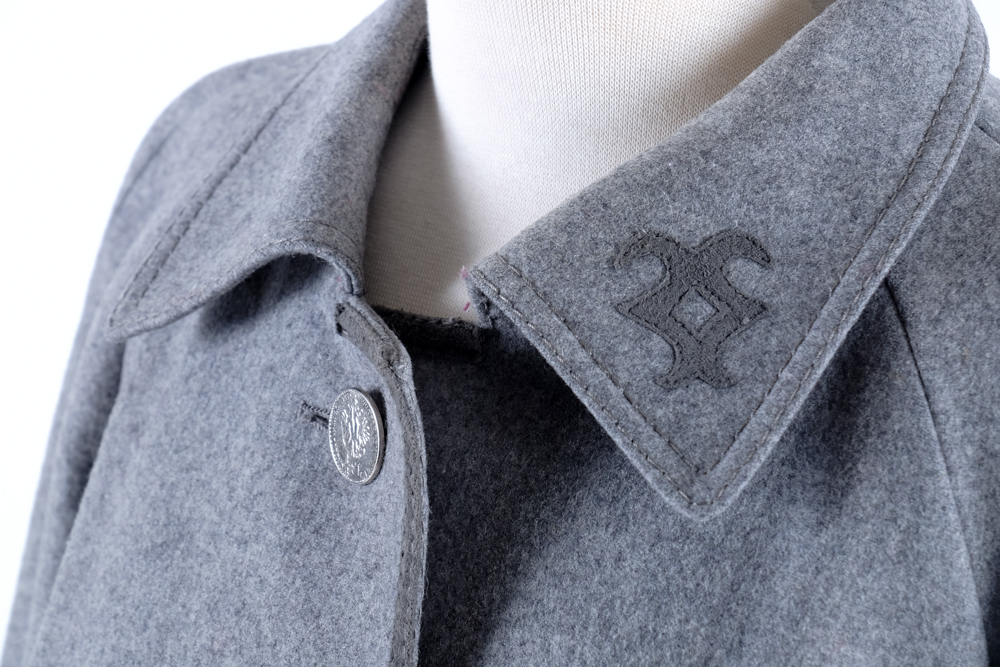 Women's Vintage Bavaria Loden Original Bayerischer Grey Wool Coat