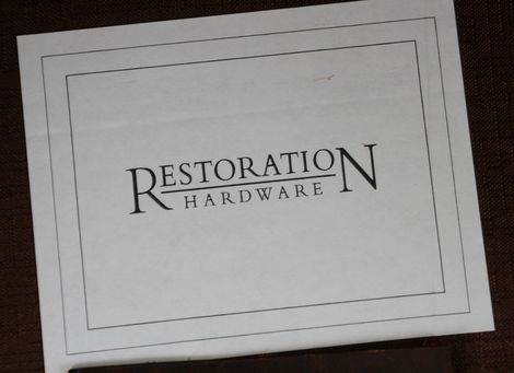 Restoration Hardware Leather Chair and Ottoman