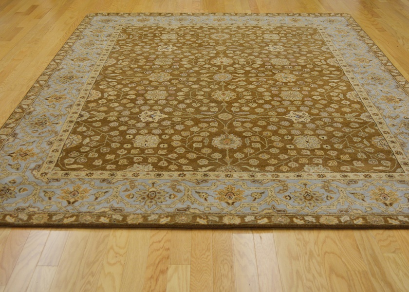 Agra Style Chocolate Fine Tufted Wool Area Rug