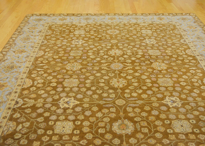 Agra Style Chocolate Fine Tufted Wool Area Rug