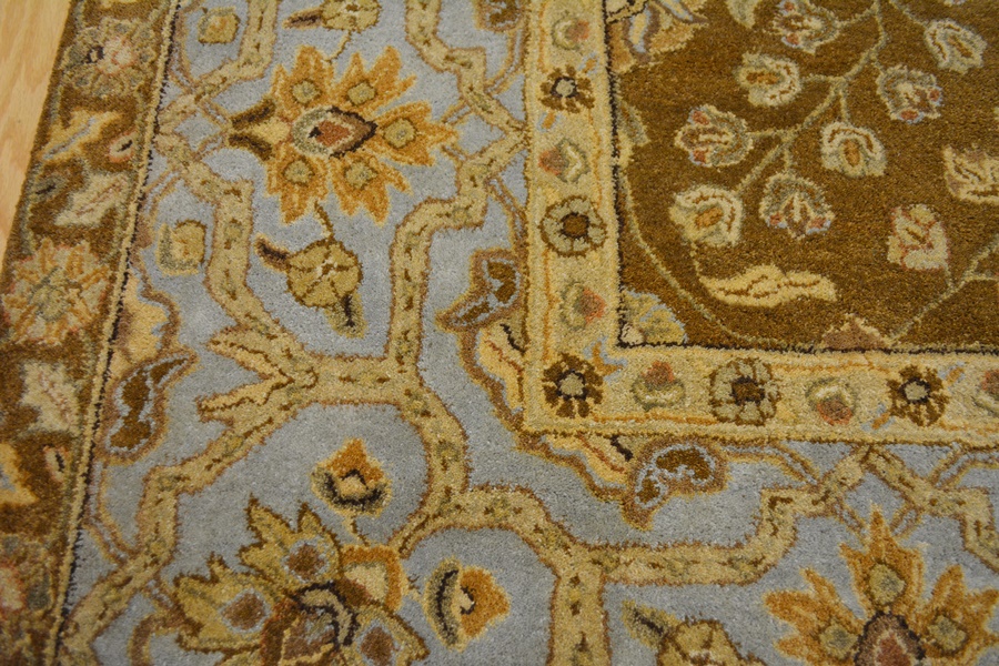 Agra Style Chocolate Fine Tufted Wool Area Rug