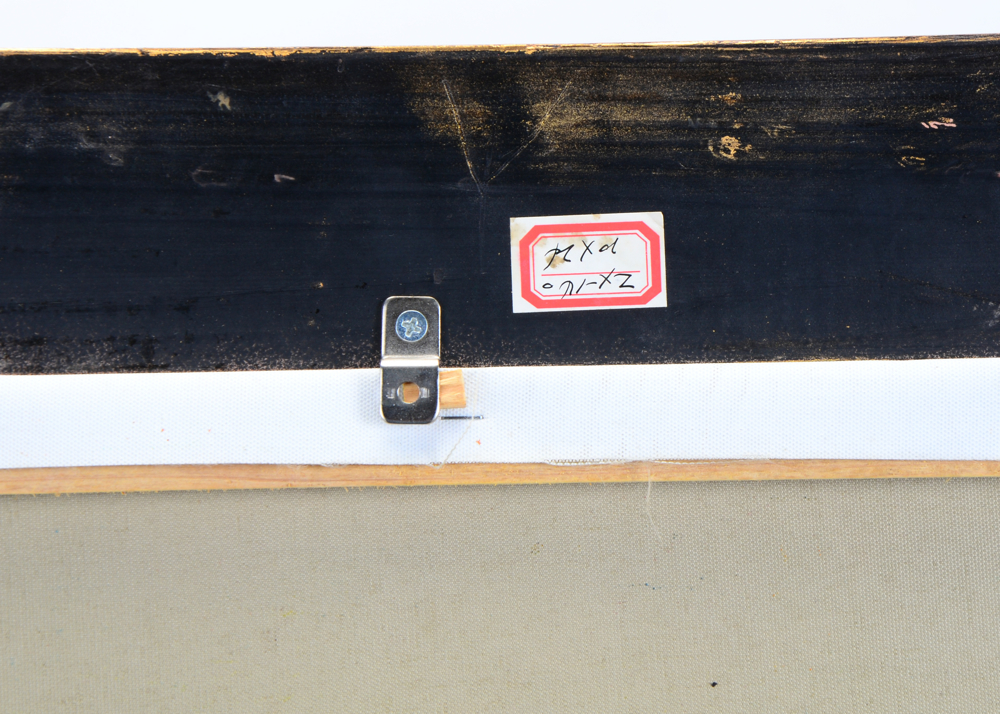 H. Hartmann Oil on Board Portrait of Native American