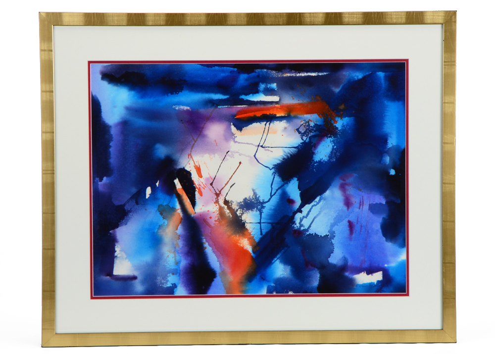 Elizabeth O'Neill Original Watercolor Painting "Lightning"