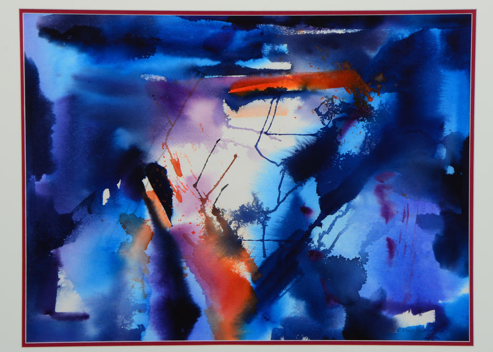 Elizabeth O'Neill Original Watercolor Painting "Lightning"